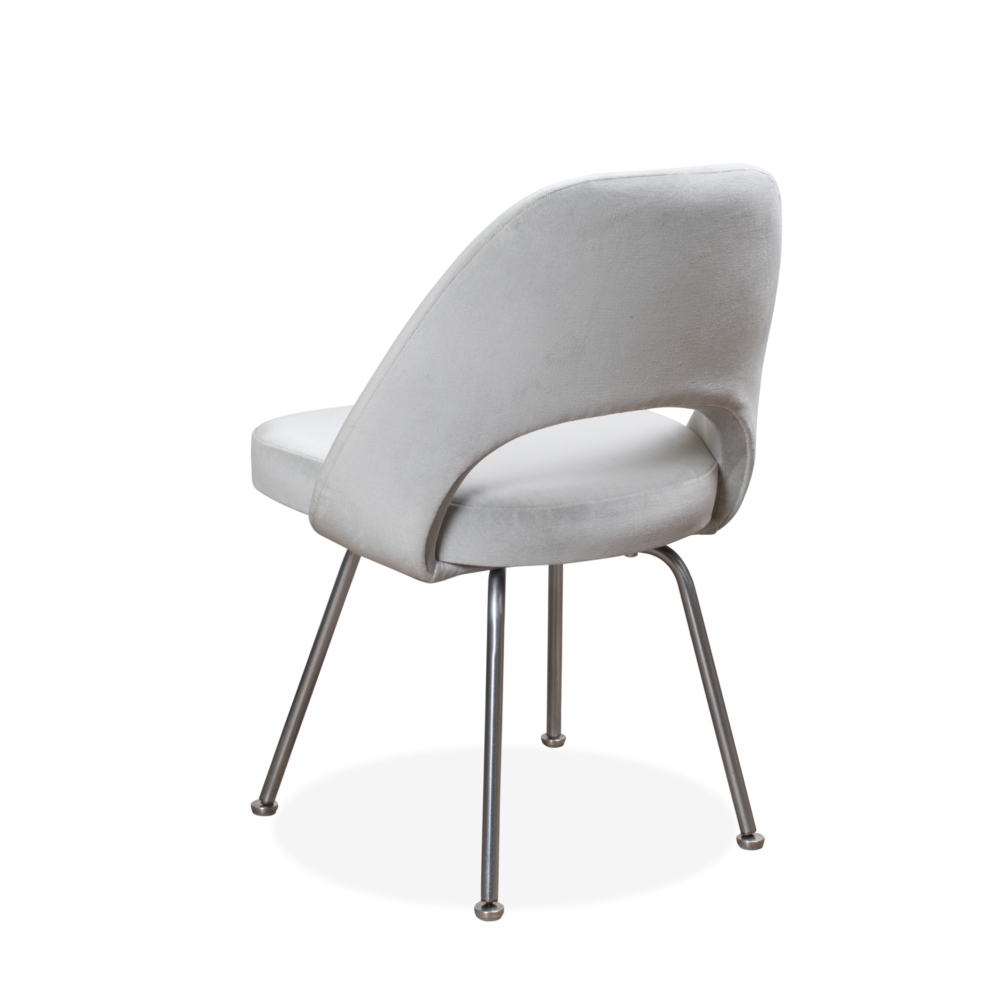 [AH-6] Saarinen Executive Armless Chair in Sharkskin Velvet - Square2.png