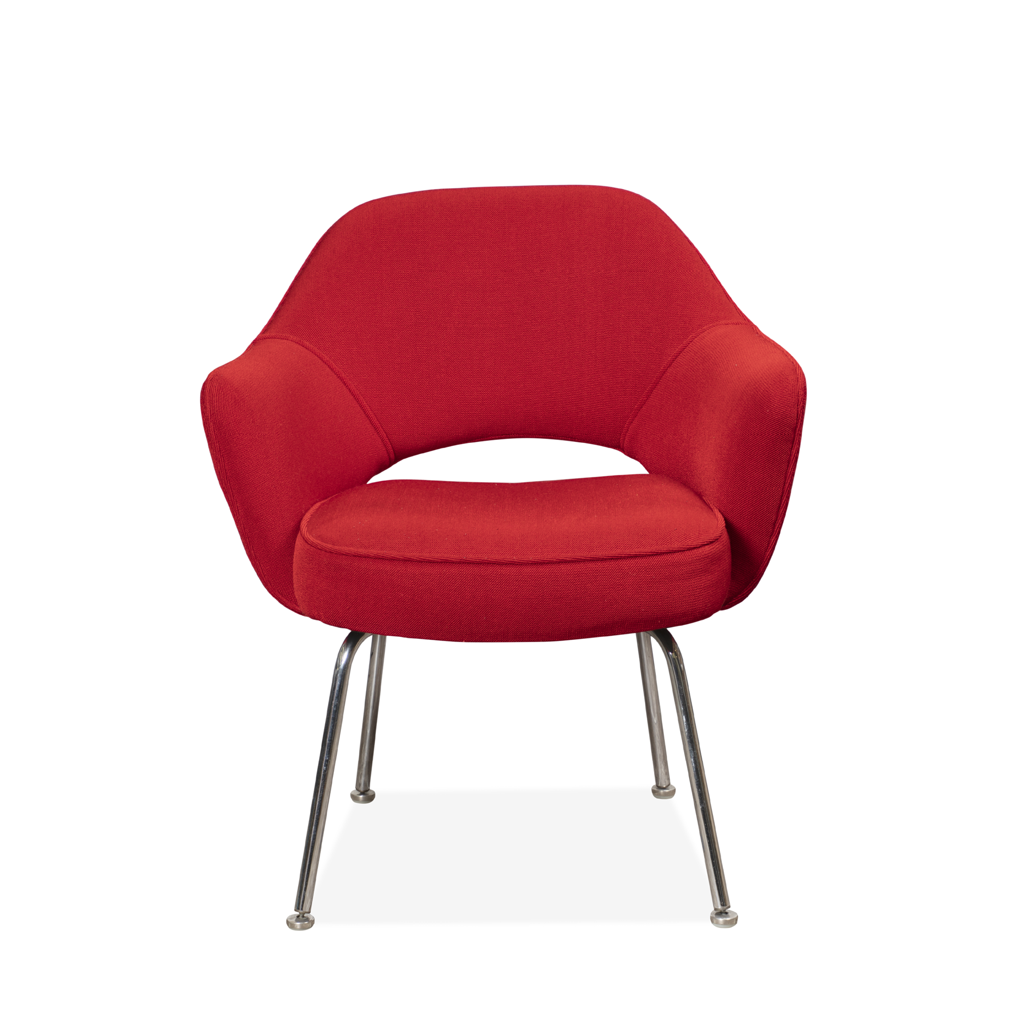 [AH-8] Saarinen Executive Arm Chair in KnollTextiles Red Wool - Square.png