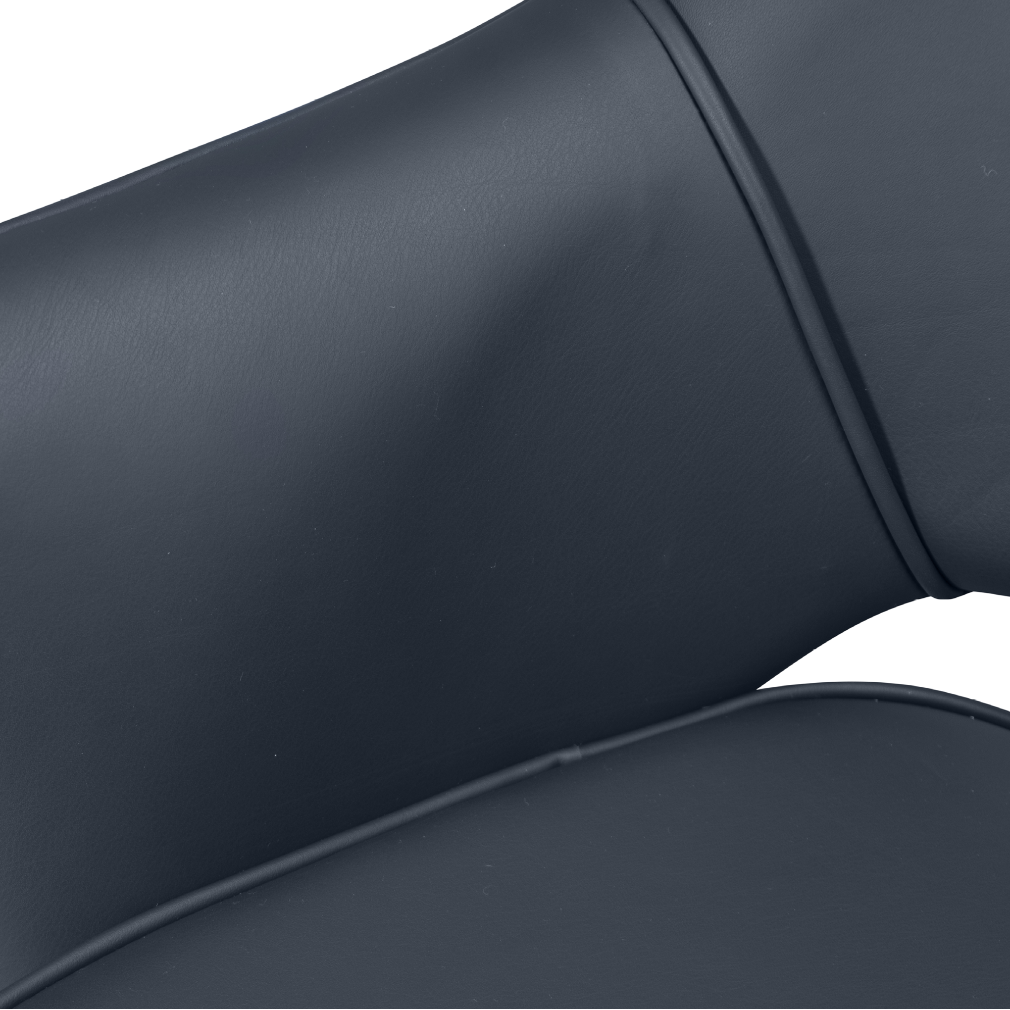 [AH-9] Saarinen Executive Arm Chair in Cool Gray Leather, Swivel Base - Square6.png