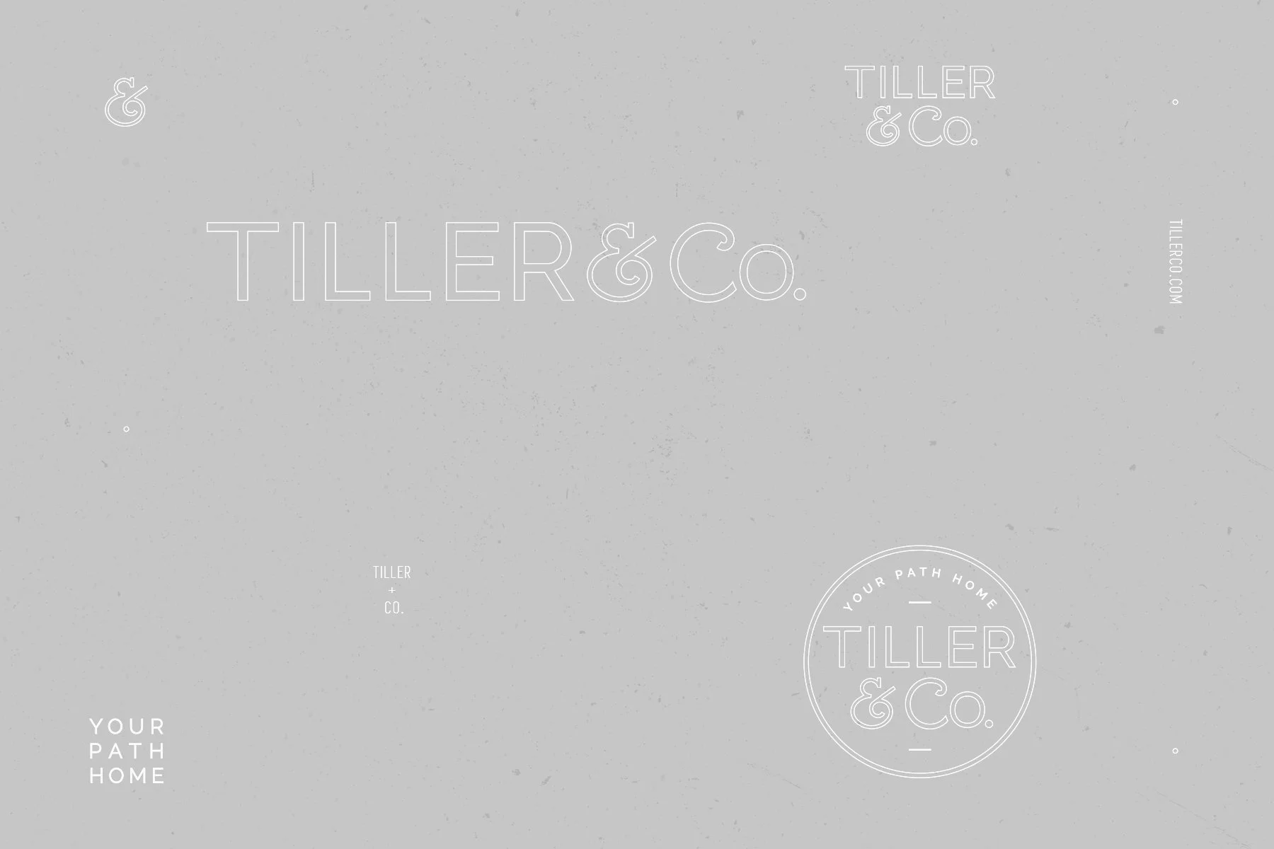  Like most projects, The Tiller &amp; Co. logo design process began with a mood board [shown below]. This curated collection of imagery was made to set the tone and serve as a visual style reference going forward. // All images used are copyright to 