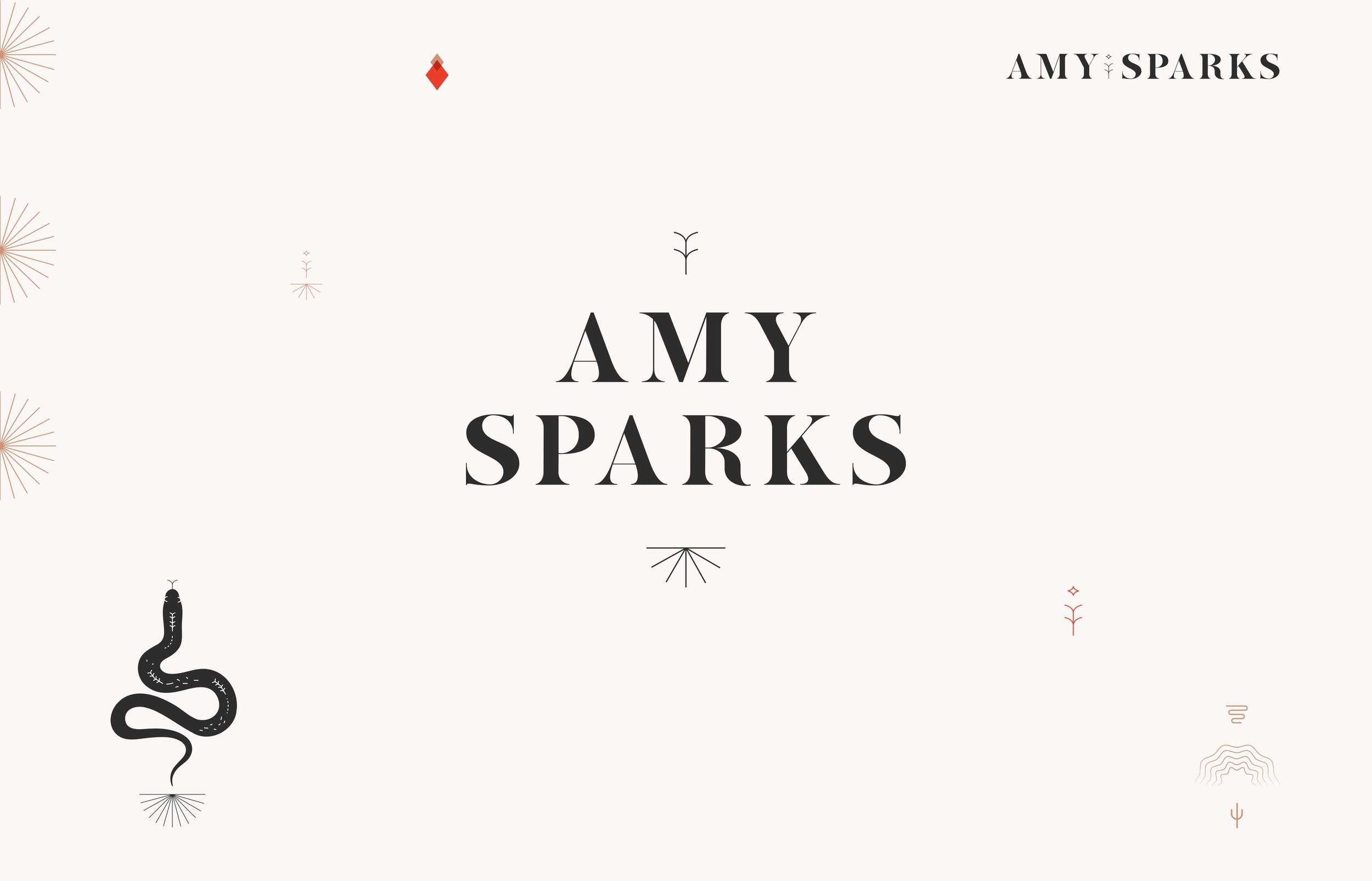 Amy Sparks is an Austin-based realtor who seeks to empower others in the middle of self-discovery and major life changes. Her visual brand identity is an extension of her bold and edgy style - think moto jackets and fire red lips.