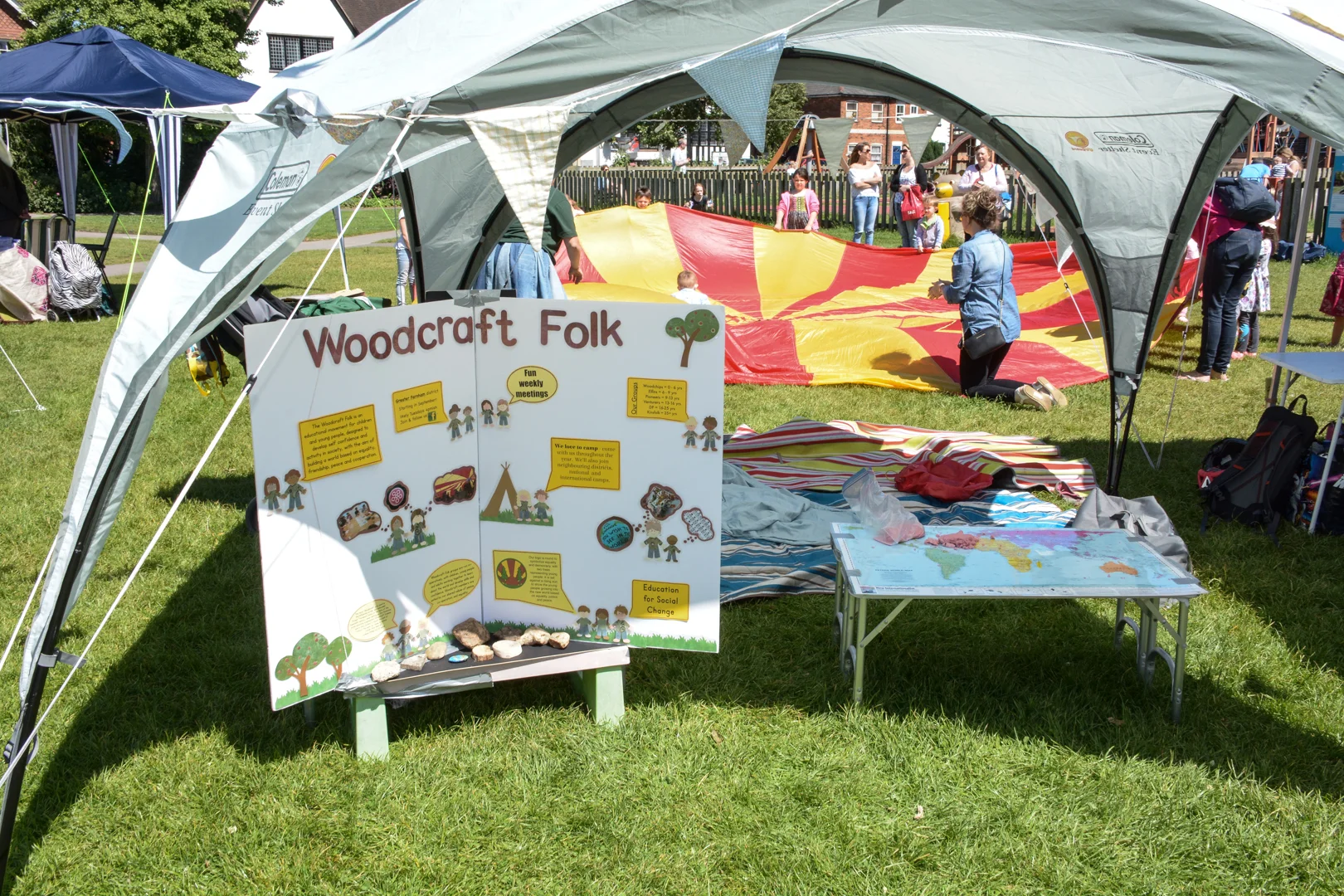 Kids' activities with Woodcraft Folk.