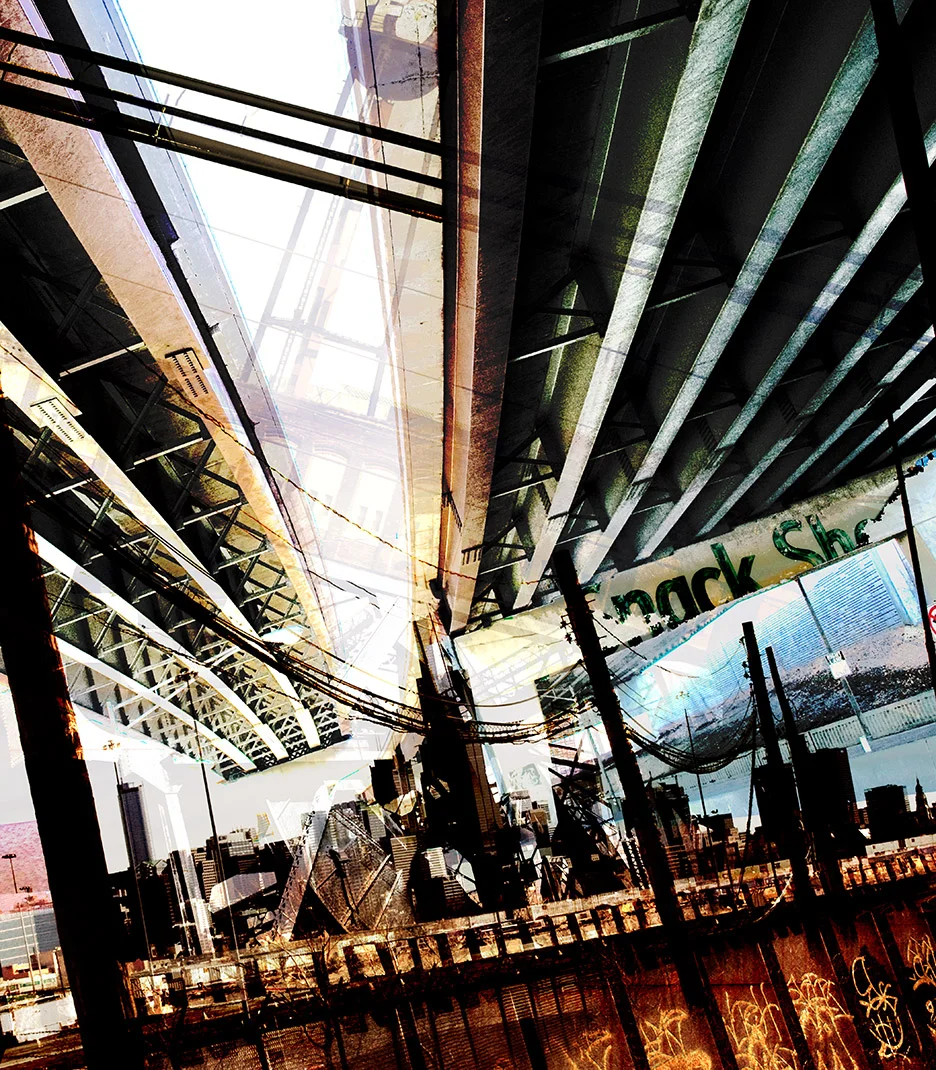 Nick Haas Art Caustic Scaffold 30" x 40"