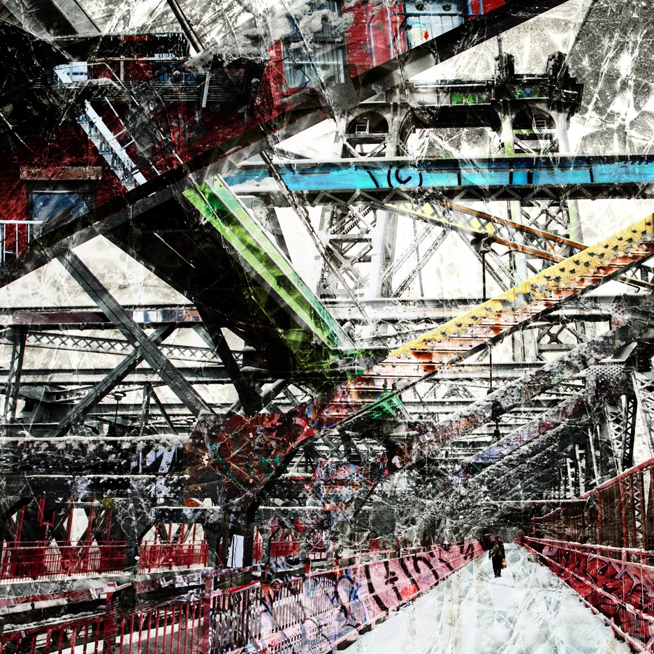 Nick Haas Art Rapture on the Overpass 48" x 48"