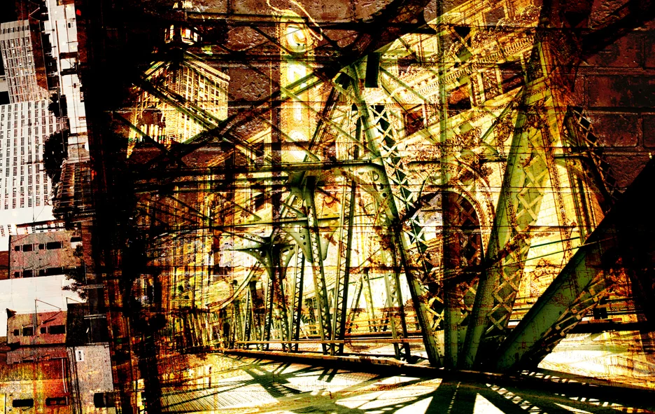 Nick Haas ArtShadows, Aspersions 76" x 48"