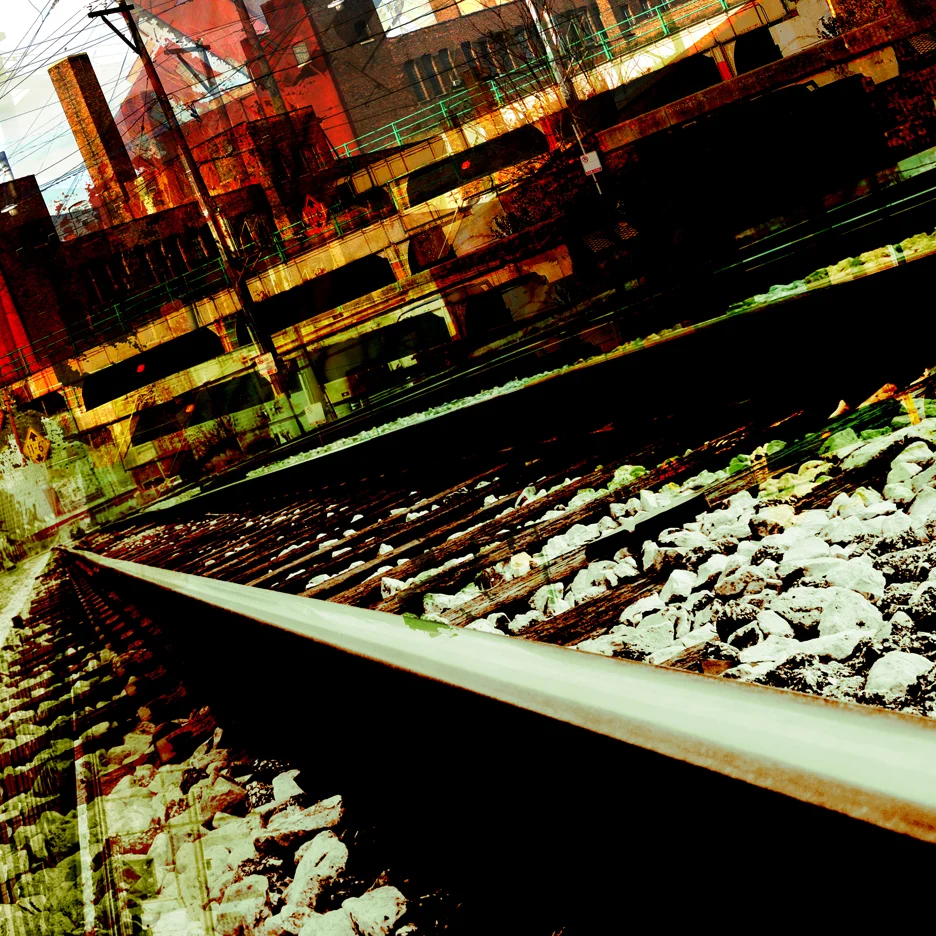 Nick Haas ArtRails to Wretchedness 30" x 30"