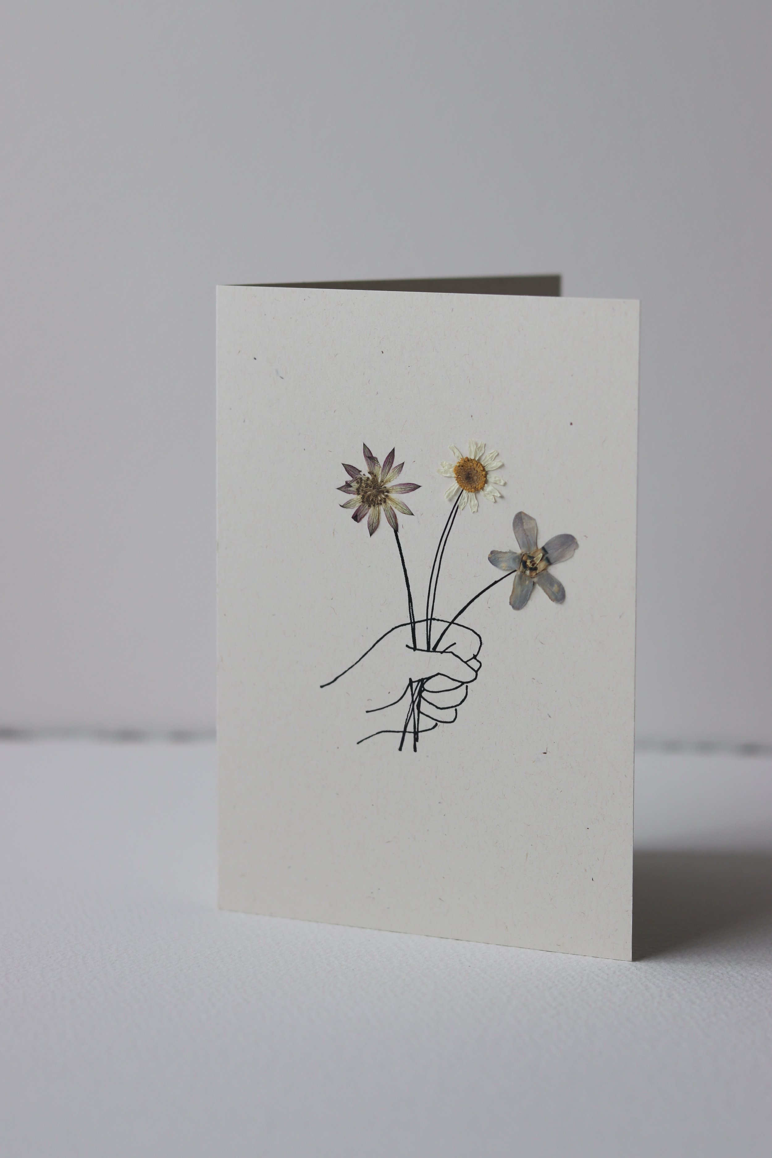 Bunch Pressed Flower Card