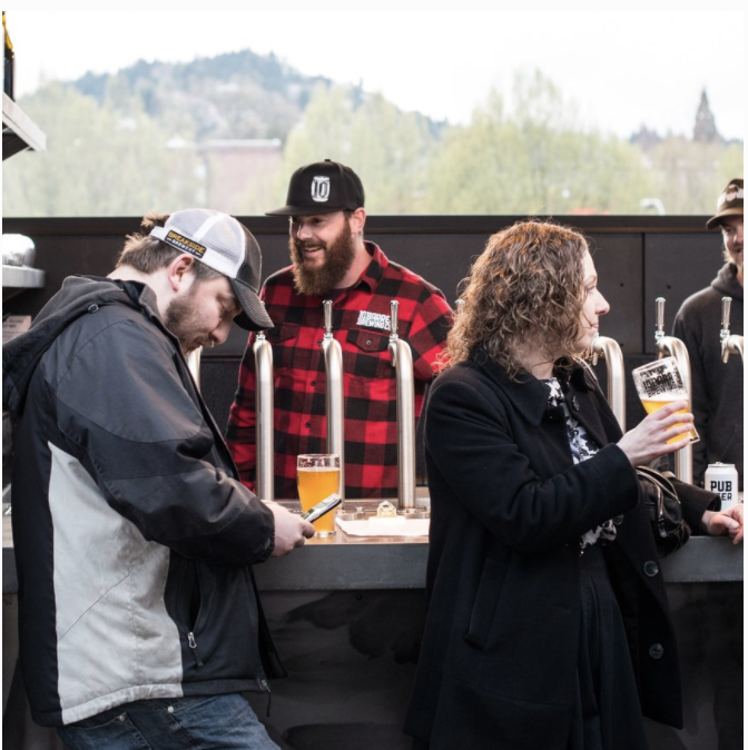 preview of article ubiquity group hospitality helpline craft brewers talking to customers at bar  with no food www.hospitalityhelpline.com:new-blog-1:2018:9:26:beyond-food-trucks-simple-food-programs-for-a-brewery.png