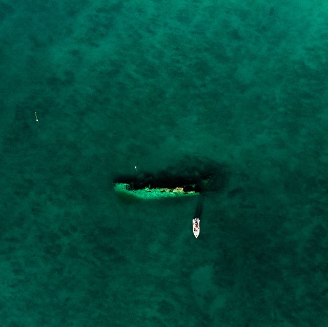 I&rsquo;m starting to realize good fishing spots are usually also good aerial photo spots... a correlation I could get used to 👍🏼 | Key West, FL | April 2018
.
.
.
#keywest #shipwreck #floridakeys #keywestphotographer #keywestphotography #keywestdr