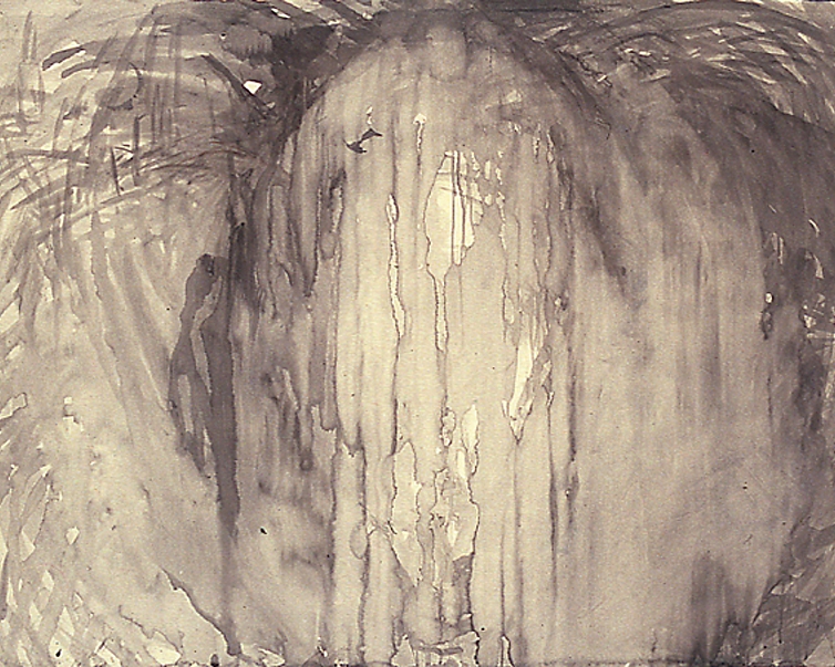  "Cathedral", 1989 Ink wash on paper 38" x 50" 