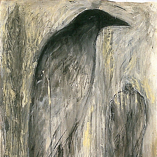  "Paul's Crow", 1989 Chalk, gouache and ink on paper 41" x 55" 