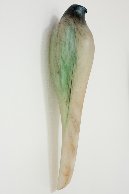  "Egyptian Celadon," 2012 Hand blown pigmented glass 16 x 5 x 4 inches 