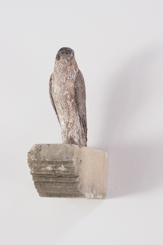  "Alex's Falcon," 2009 Limestone and pigment 12 x 8.25 x 4 inches 