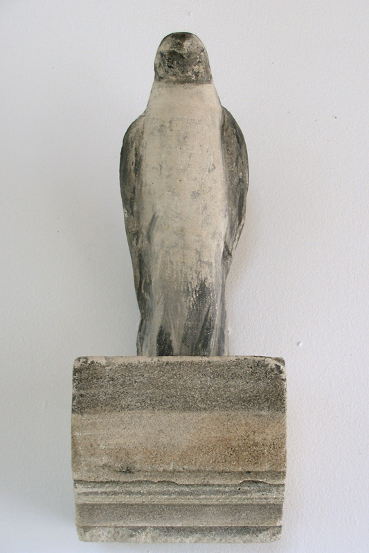  "The Bird I Saw," 2009 Limestone and pigment 17.5 x 7.5 x 7 inches 