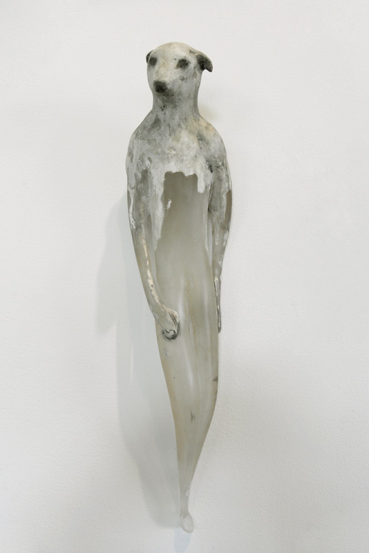  "Lamb Girl," 2010 Hand blown glass, marble mix, and sumi-e ink Gaffer: Ferd Theriot 23 x 5 x 5.5 