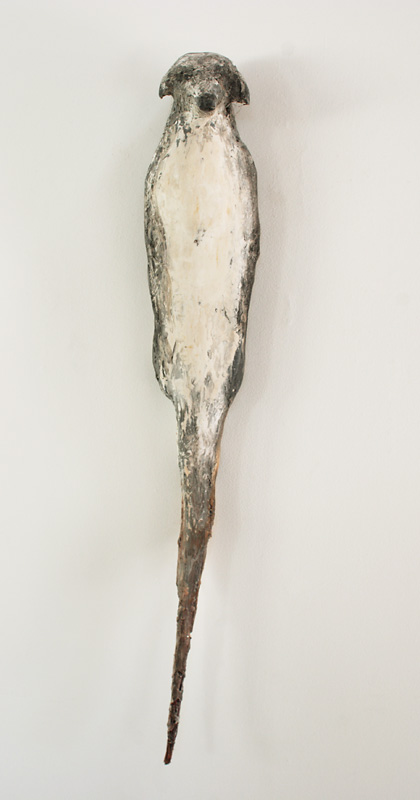  "Mayo Buddhi," 2007 Marble mix, willow and pigment 48 x 8 x 7 inches      
