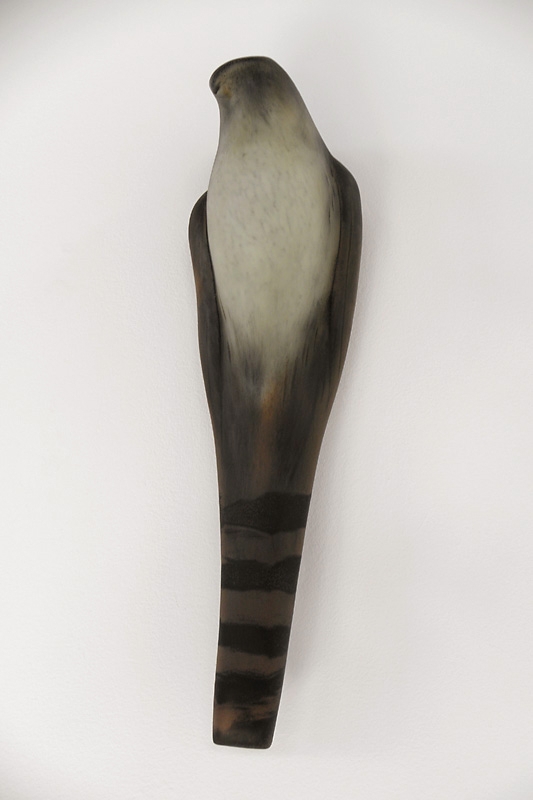  "Accipiter (Large)," 2010 Hand blown pigmented glass 20 x 5.5 x 4 inches      