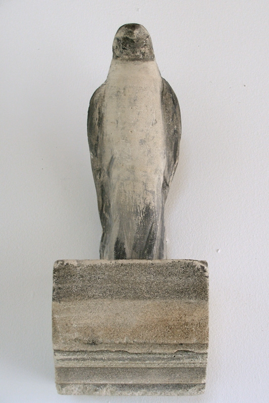  "The Bird I Saw," 2009 Limestone and pigment 17.5 x 7.5 x 7 inches    
