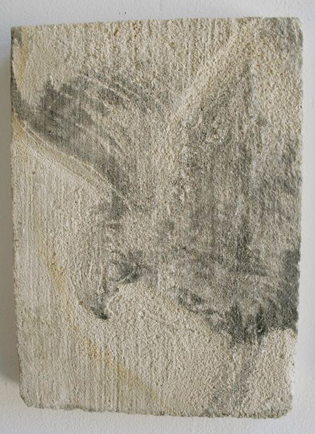  "Paige's Book B, II," 2009 Sumi ink on limestone 14 x 7 inches 