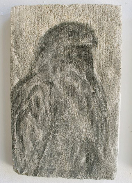  "Paige's Book B, III," 2009 Sumi ink on limestone 14 x 7 inches 