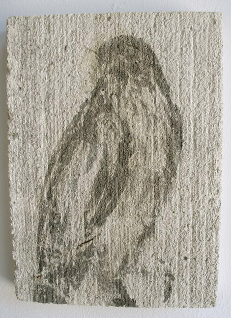  "Paige's Book B, IV," 2009 Sumi ink on limestone 14 x 7 inches 