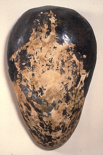  "Shell Mask," 1989 Mixed media 34 x 22 x 7 inches 