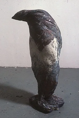  "Black Crowned Night Heron," 1986 Mixed media 36 x 18 x 12 inches 