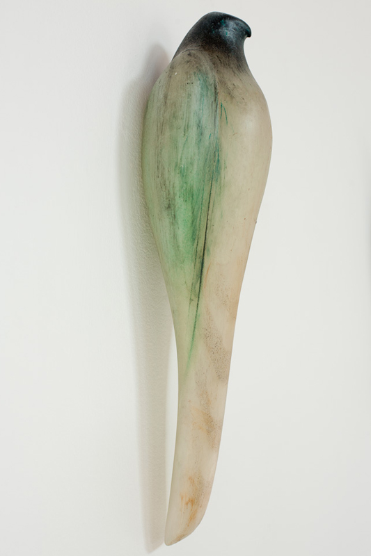  "Egyptian Celadon," 2012 Hand blown pigmented glass 16 x 5 x 4 inches  
