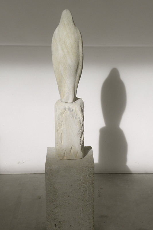  "Brancusi Bird Stone," 2011 Provencal limestone 48 x 10 x 10 inches  