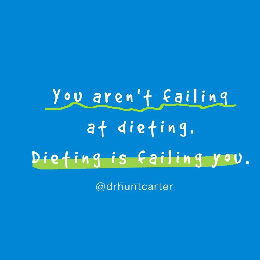 It's time to stop beating ourselves up for losing weight and keeping it off with dieting. It's a rigged game. Research clearly shows us that diets don't lead to lasting, meaningful weight loss-ESPECIALLY when people have more than 10 or 15 total poun