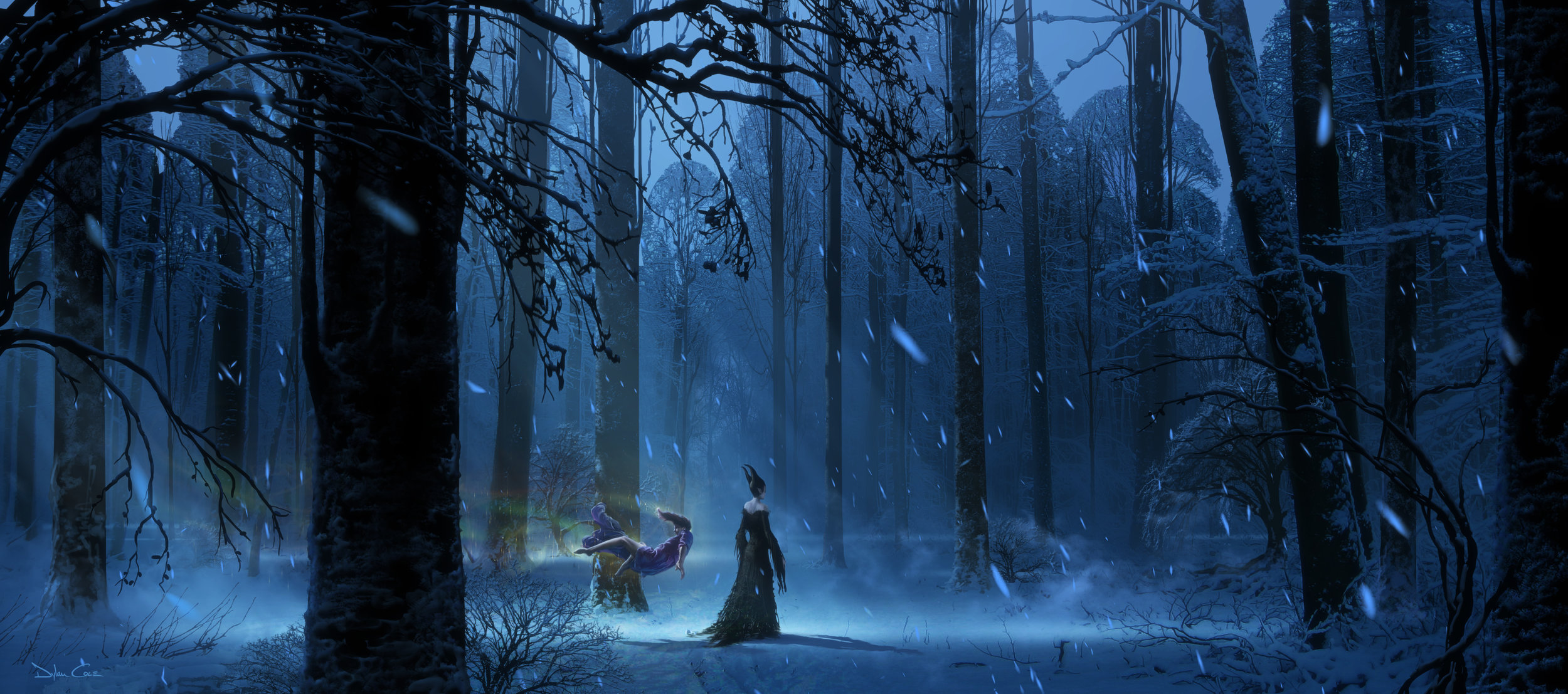 Maléfique [Disney - 2014] - Page 9 SnowyForest_NightMal_DC_v02