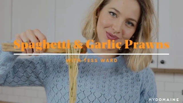 Chef Tess Ward's Easy Spaghetti and Garlic Prawns Recipe  - MyDomaine