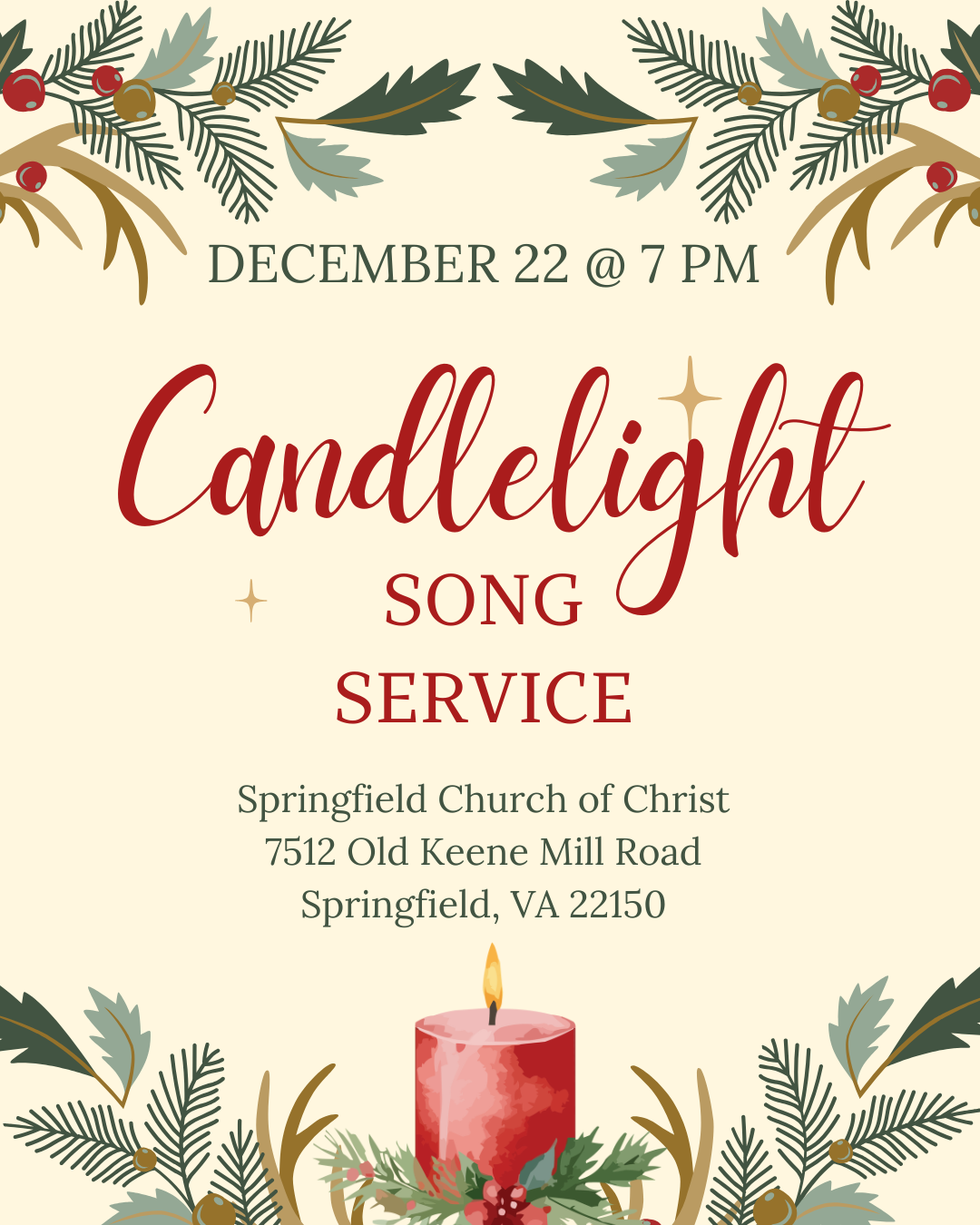 Candlelight Song Service