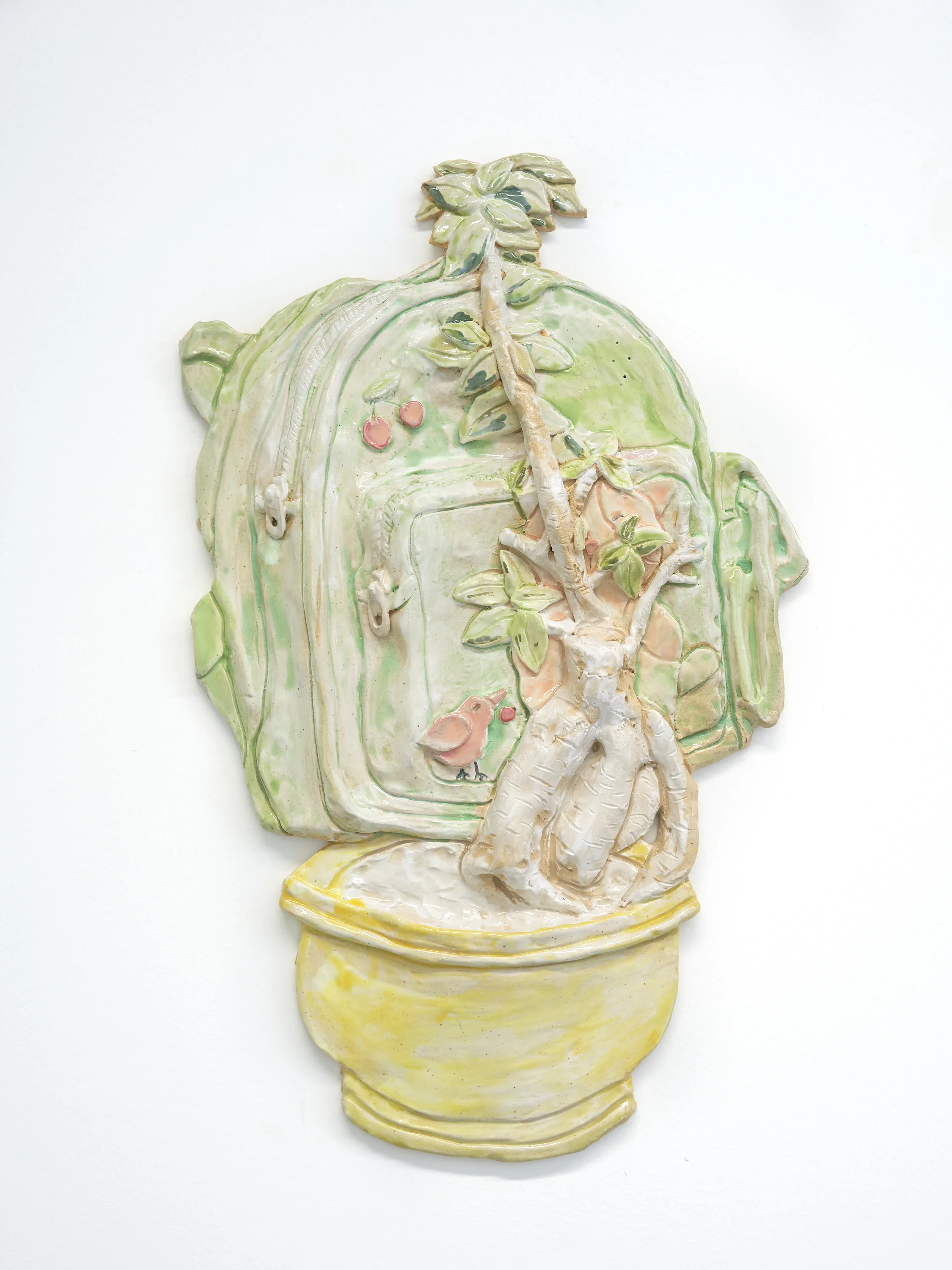 Young Bonsai 20” x 13” x 3” / Ceramic / 2018