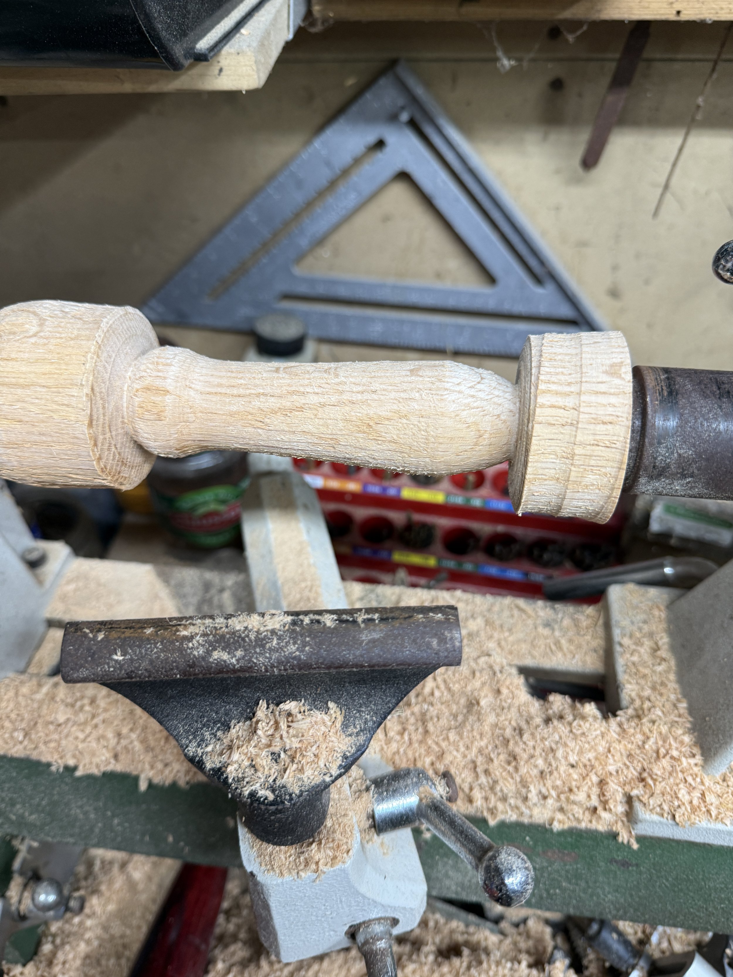 Final rough shaping and the start of sanding.