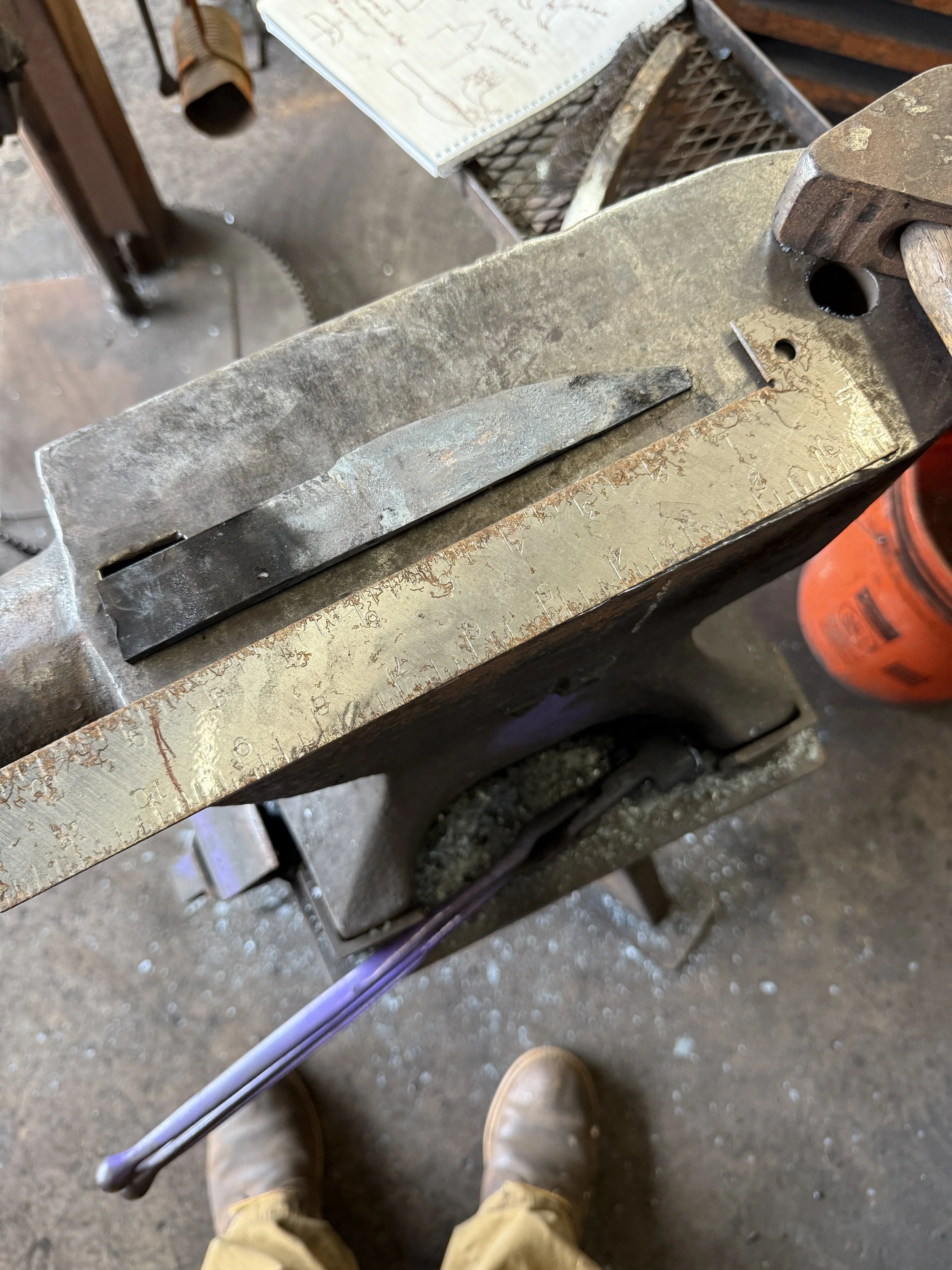 Shaped and drawn blade