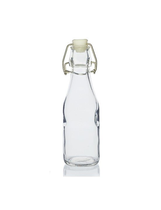 250ml Water/Juice/Lemonade Swing-Stopper Glass Bottle