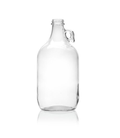 Clear Flint 1/2 Gallon Glass Growler or Jug