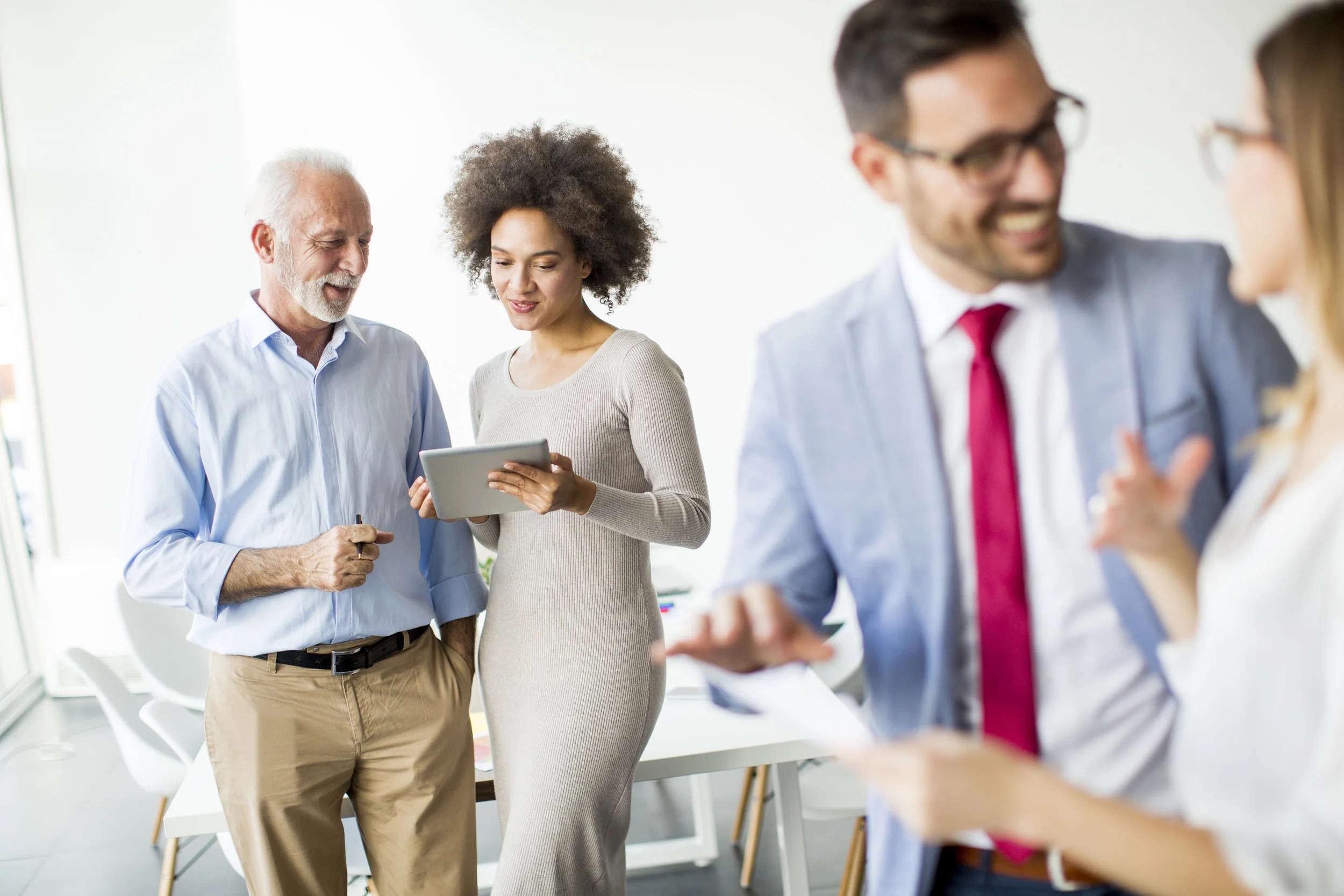 Business people working in office