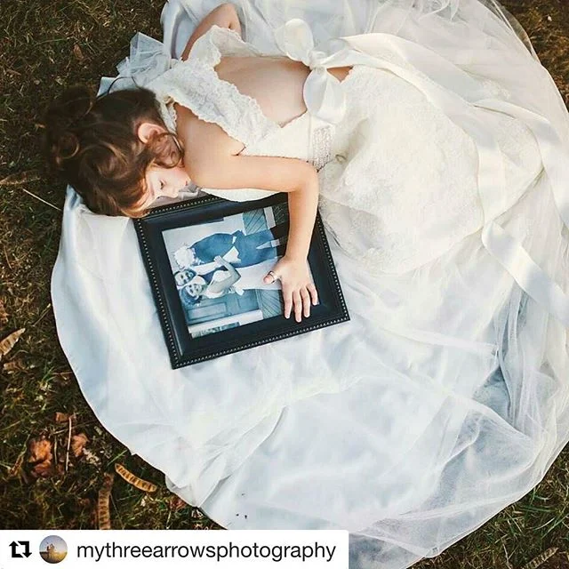 &quot;This beautiful little girl lost her mother last year. She was so excited and proud to put on mommy's wedding dress and be photographed at her parents wedding venue.&quot;
photo by @mythreearrowsphotography
styled by @magic.maker
・・・
#Repost wit
