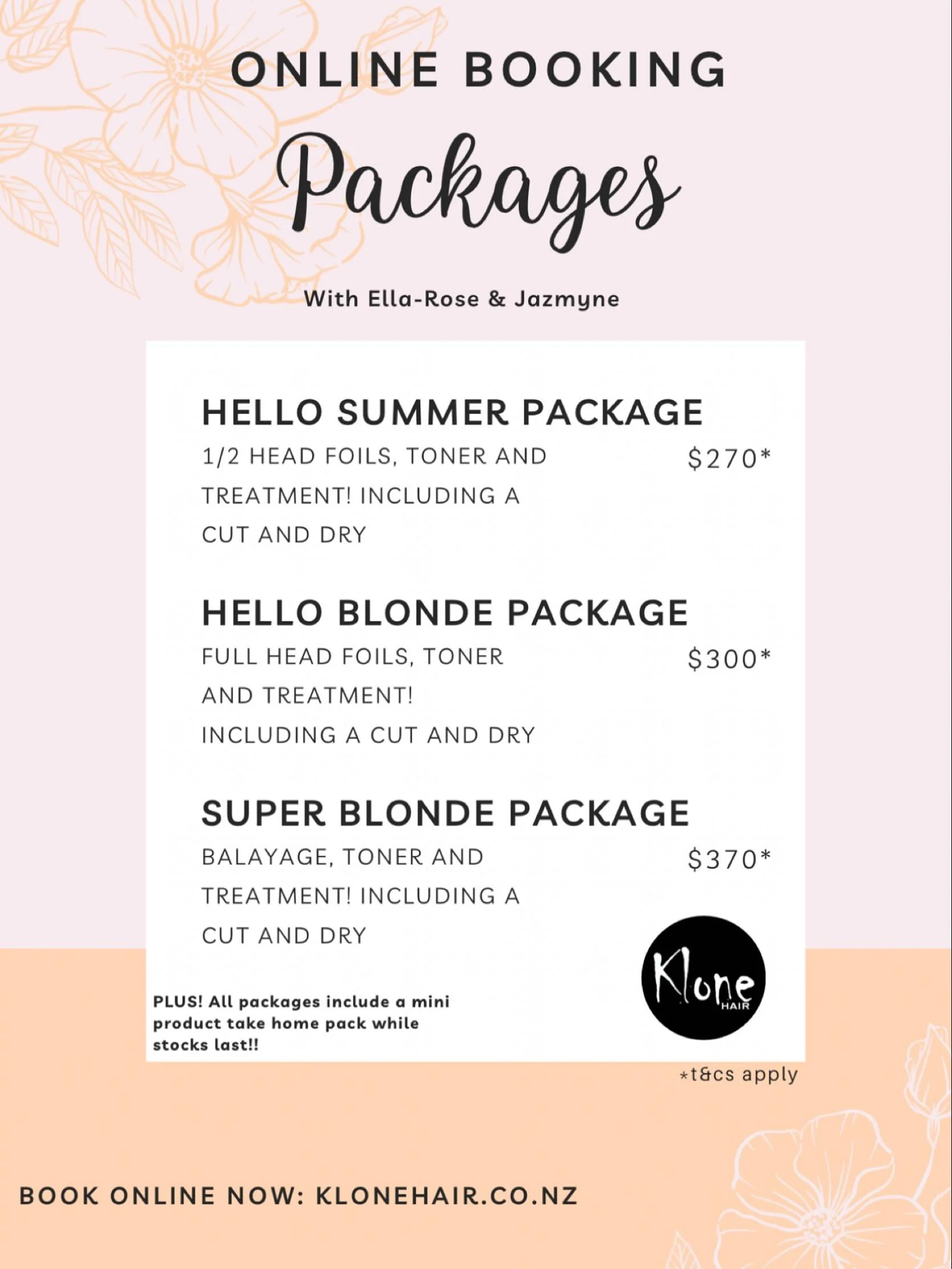 Have you heard? You can now book online! 🙌

To celebrate, we have created a few special bundle packages with our emerging stylists that are exclusive to our new online booking system 💛

Jump online or click the link in our bio and secure your summe