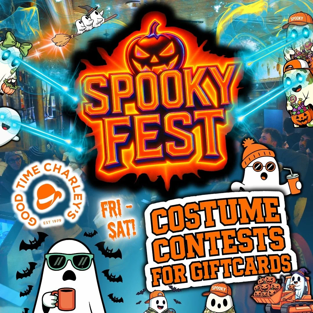 CHARLEY&rsquo;S HALLOWEEKEND 🎃🤝

FRIDAY 10/31: DJ SET + COSTUME CONTESTS 🤩☠️

SATURDAY 11/1: TAILGATE WITH US + NIGHT TIME
COSTUME CONTESTS 🏈⚡️