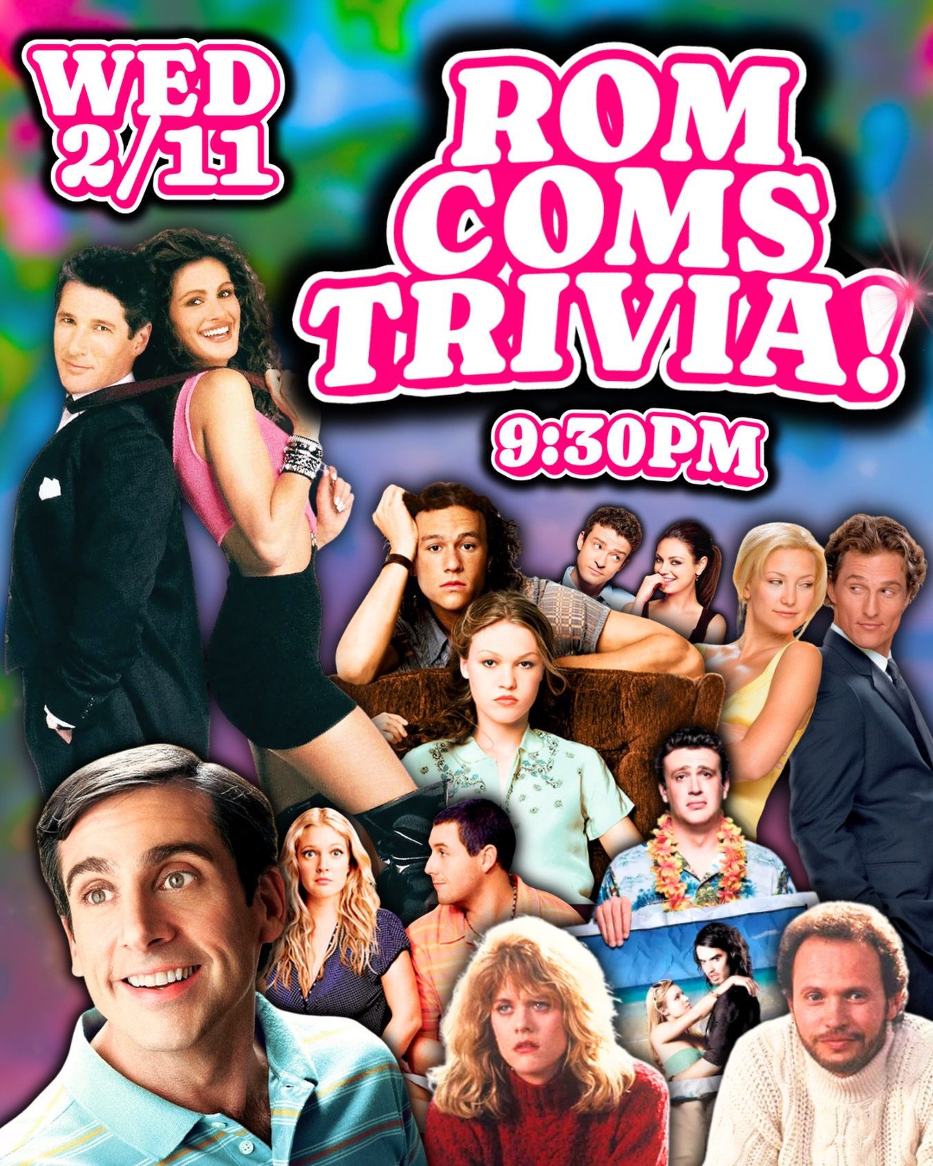 GALENTINES DAY 💖 ROM COMS TRIVIA AT CHARLEY&rsquo;S 🤩

Reservations go up on LineLeap at 9AM every Monday 
Table seating for trivia starts at 7:30PM every Wednesday ✅