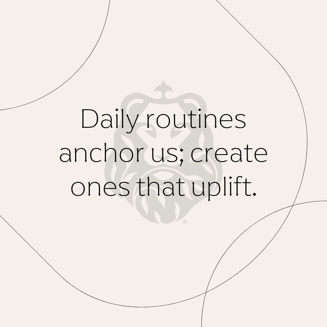 Daily routines anchor us; create ones that uplift.&quot; 🌅 #MindfulMonday

This week, we're focusing on the power of daily routines in grounding and uplifting us. How have your routines contributed to your well-being? Share the rituals that start yo
