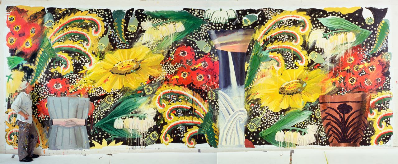 Big Bungalow Suite 1, 1990-93 Acrylic on canvas, 11 x 30 ft. Collection of the artist
