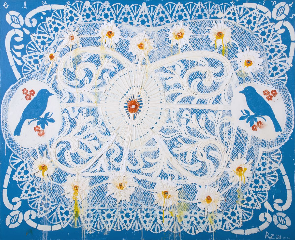 Blue Birds (Lace Series), 2001