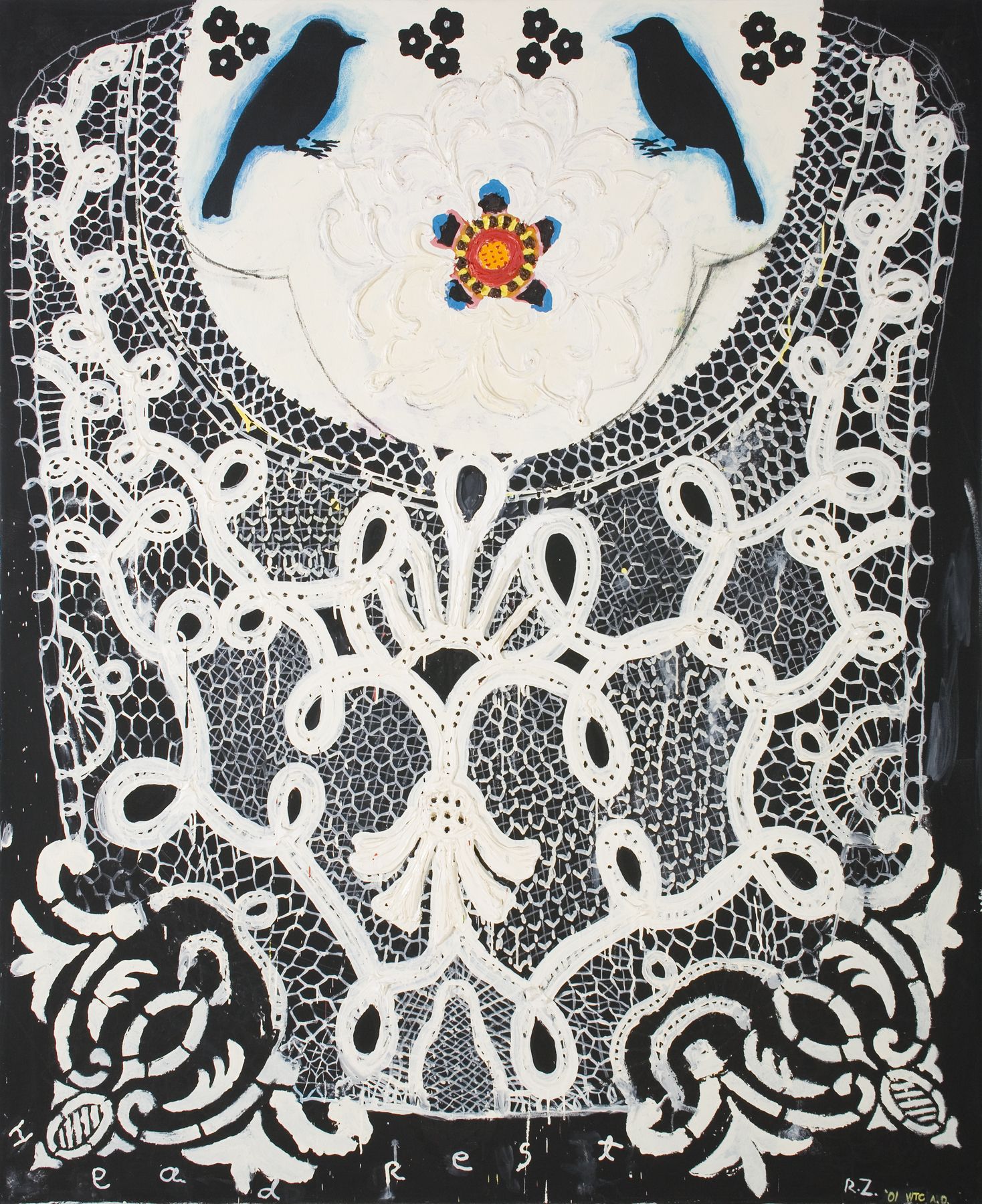 Head Rest (Lace Series), 2001