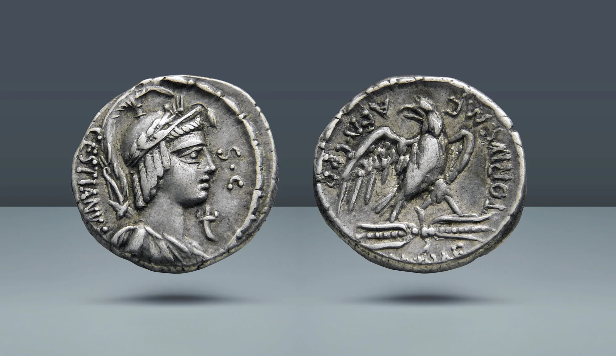 M. Plaetorius M.f. Cestianus. Rome, 67 BC