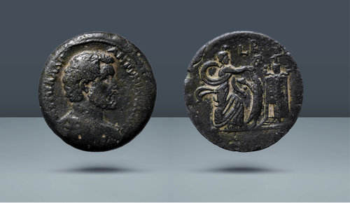 Mısır, İskenderiye.  Antoninus Pius.  138-161 AD.  Tarihli RY 2 = AD 138/9