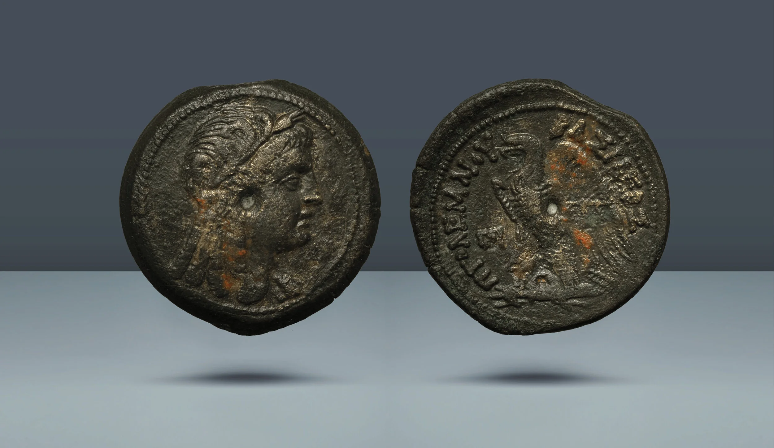 Ptolemaic Kings of Egypt. Ptolemy VI Philometor and Cleopatra I. Alexandria, c. 180-170 BC